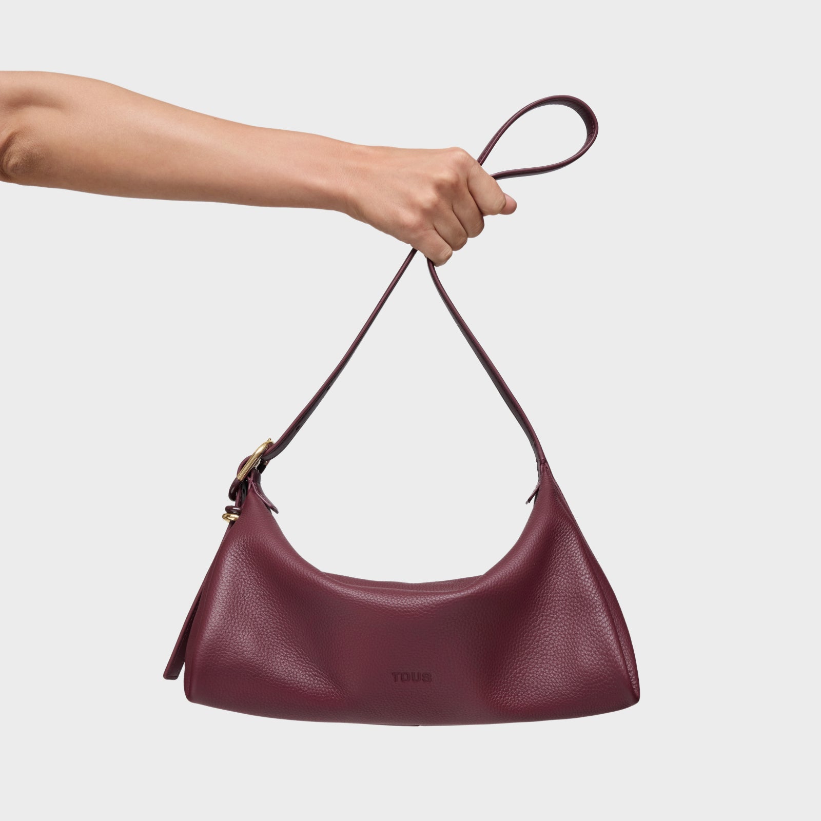 טואוס תיק צד Fold בצבע בורדו