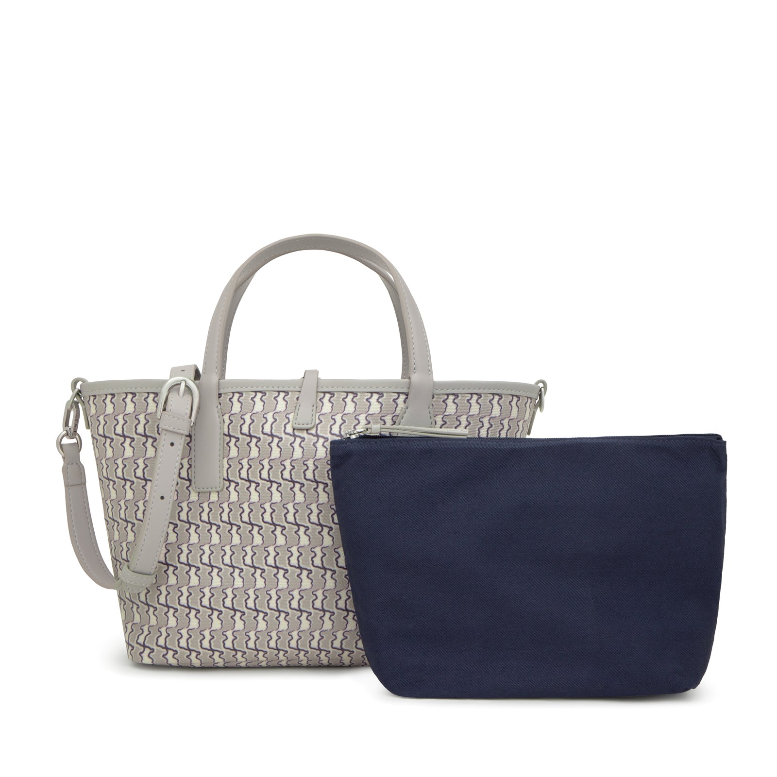 טואוס תיק יד Manifesto Double Way בצבע אפור