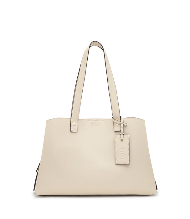 טואוס תיק כתף גדול The Citybow בז'