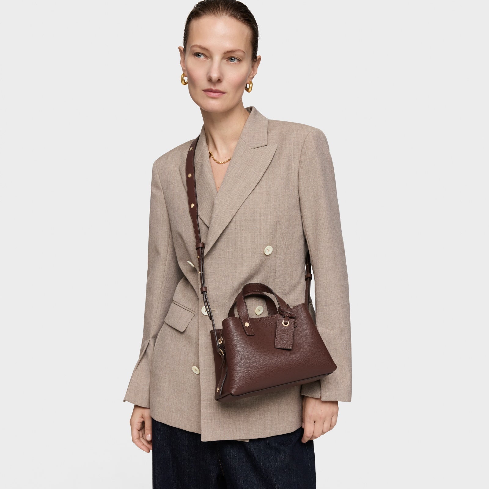 טואוס תיק יד קטן The Citybow חום