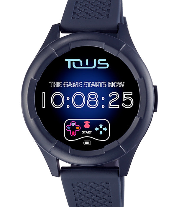 טואוס שעון ספורט Round עם רצועת סיליקון