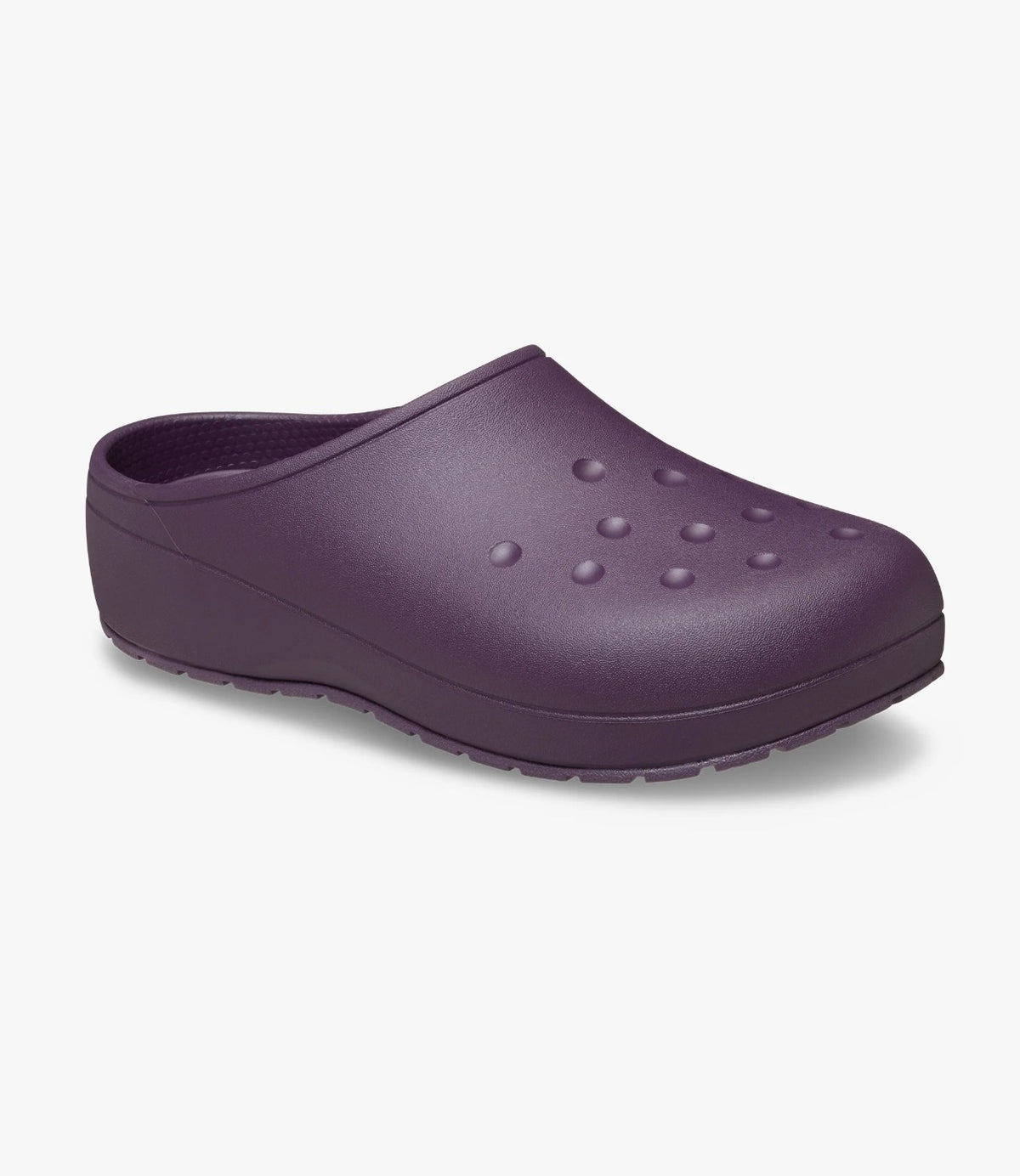 כפכף Classic Quiet בצבע שזיף קטיפה, מבט זווית קדמית עם פתחי האוורור בולטים - CHOZEN