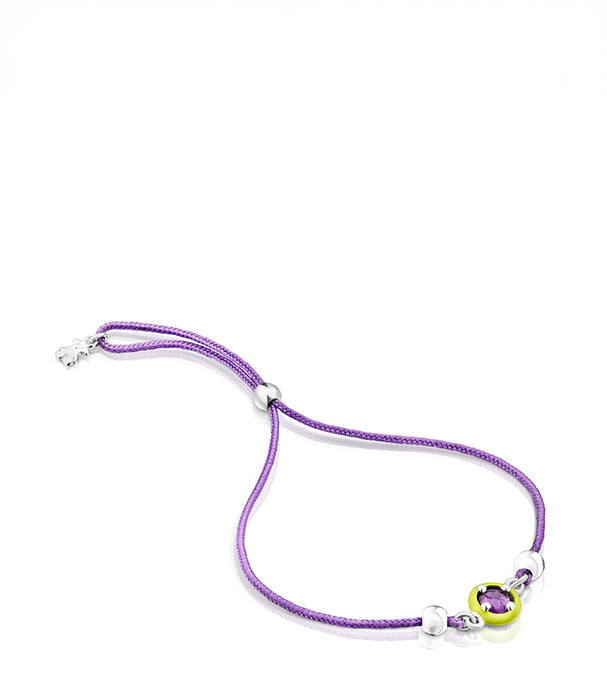 טואוס צמיד חוט Vibrant Colors עם אבן חן