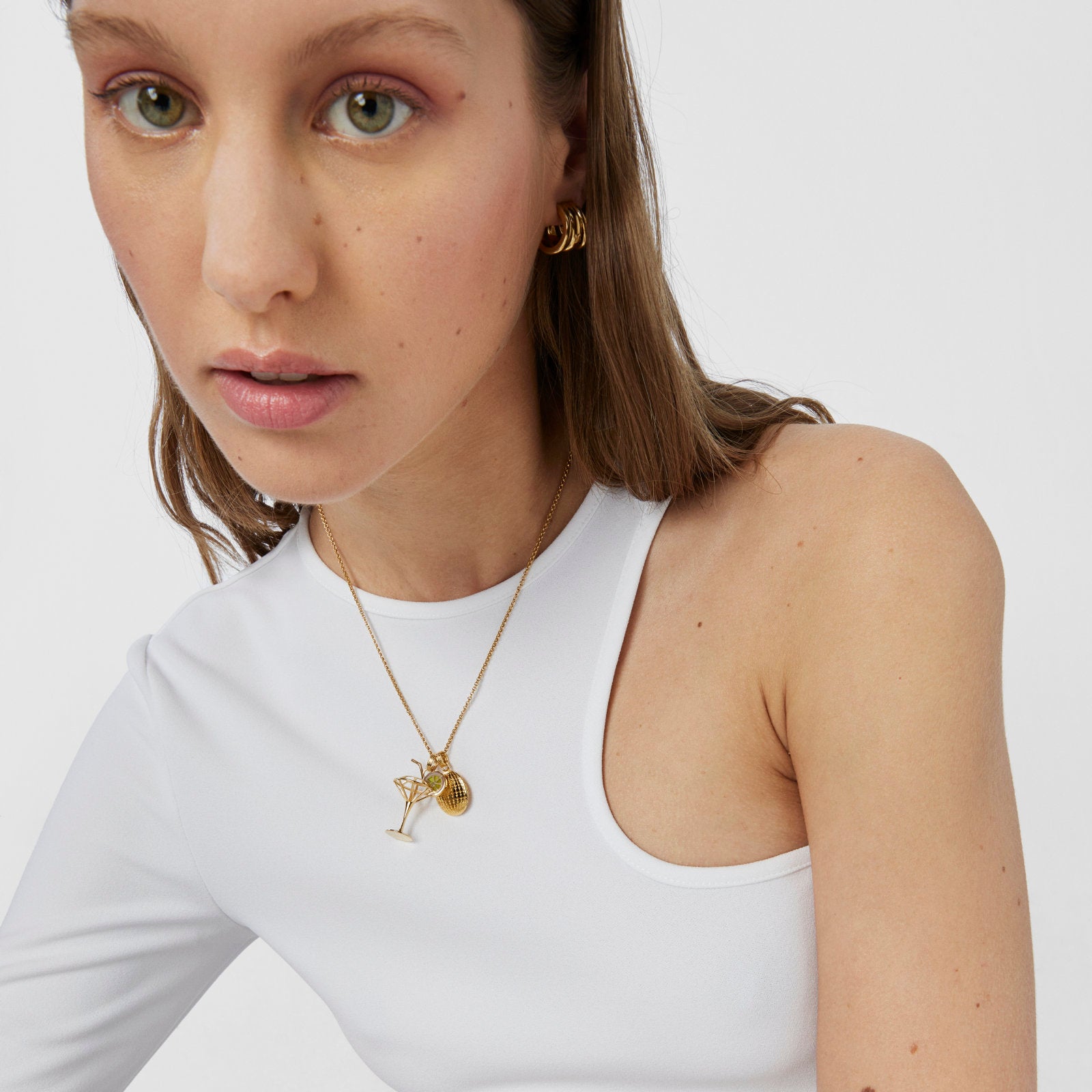 טואוס תליון Beach מכסף ועליו זהב 18 קראט - CHOZEN