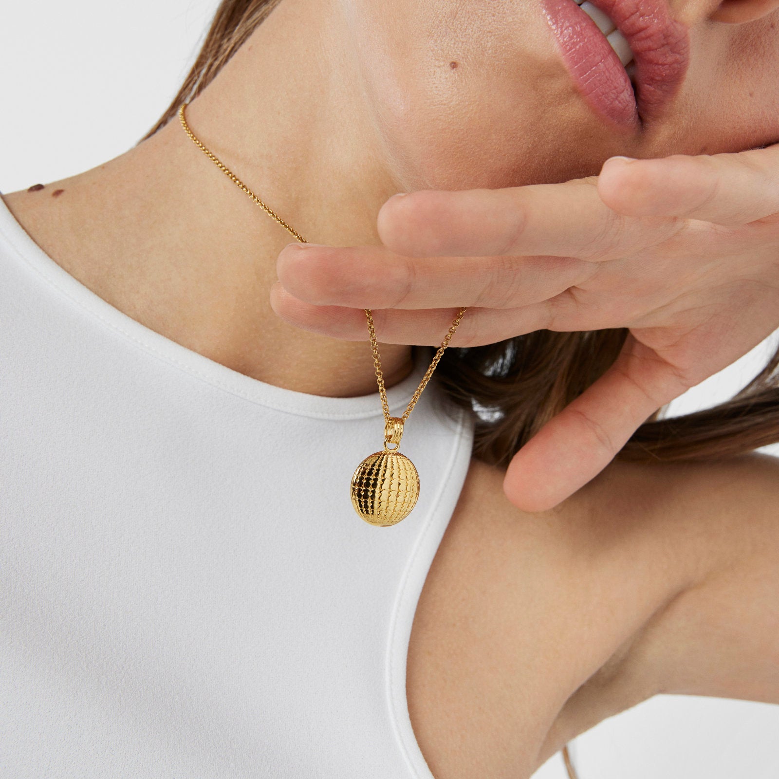 טואוס תליון Beach מכסף ועליו זהב 18 קראט - CHOZEN