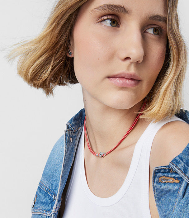 טואוס שרשרת סוויט דולס אלסטית אדומה