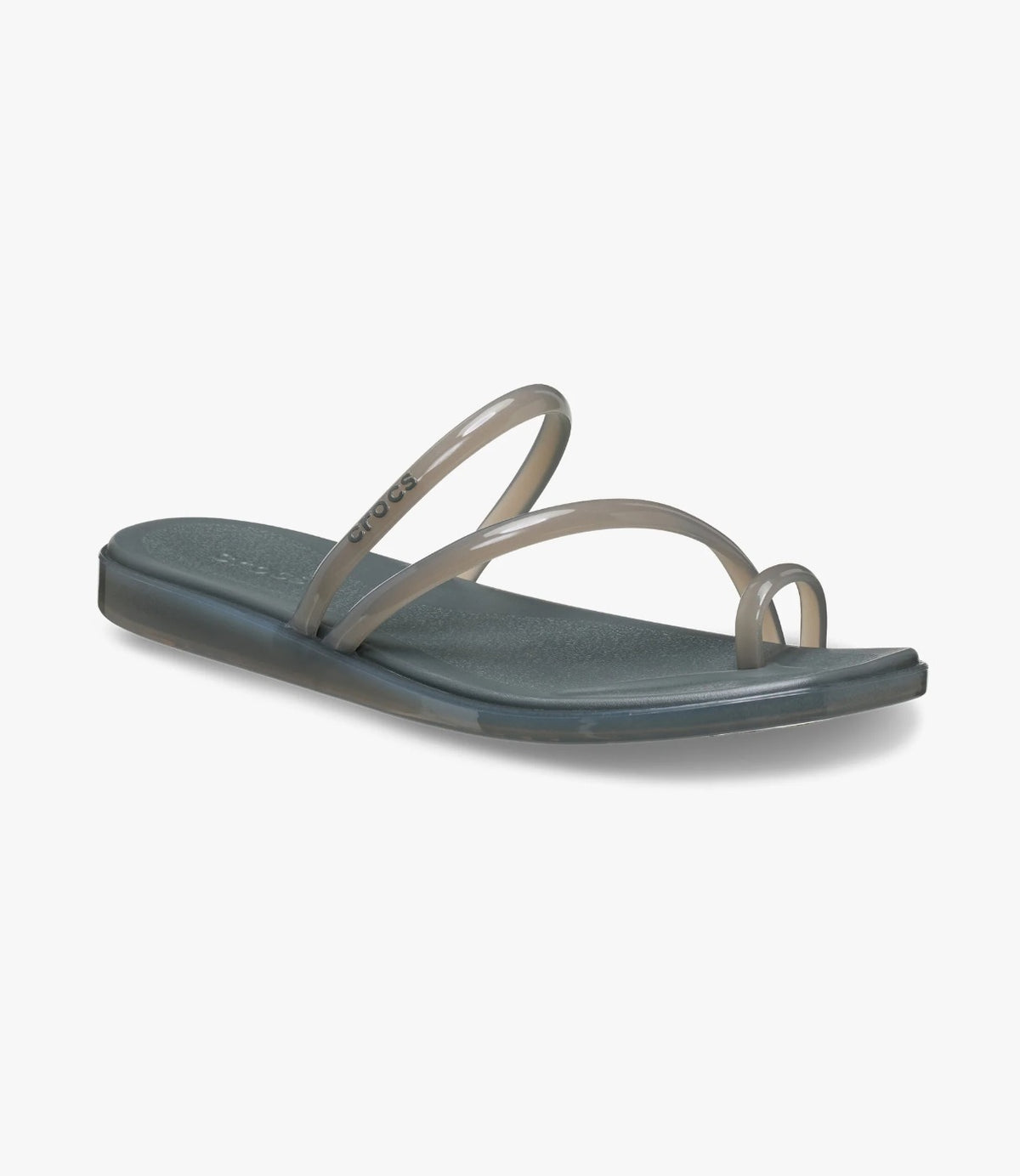 כפכף אצבע Miami Jelly Toe Loop בצבע קרבון ג'לי בזווית מקדימה - CHOZEN