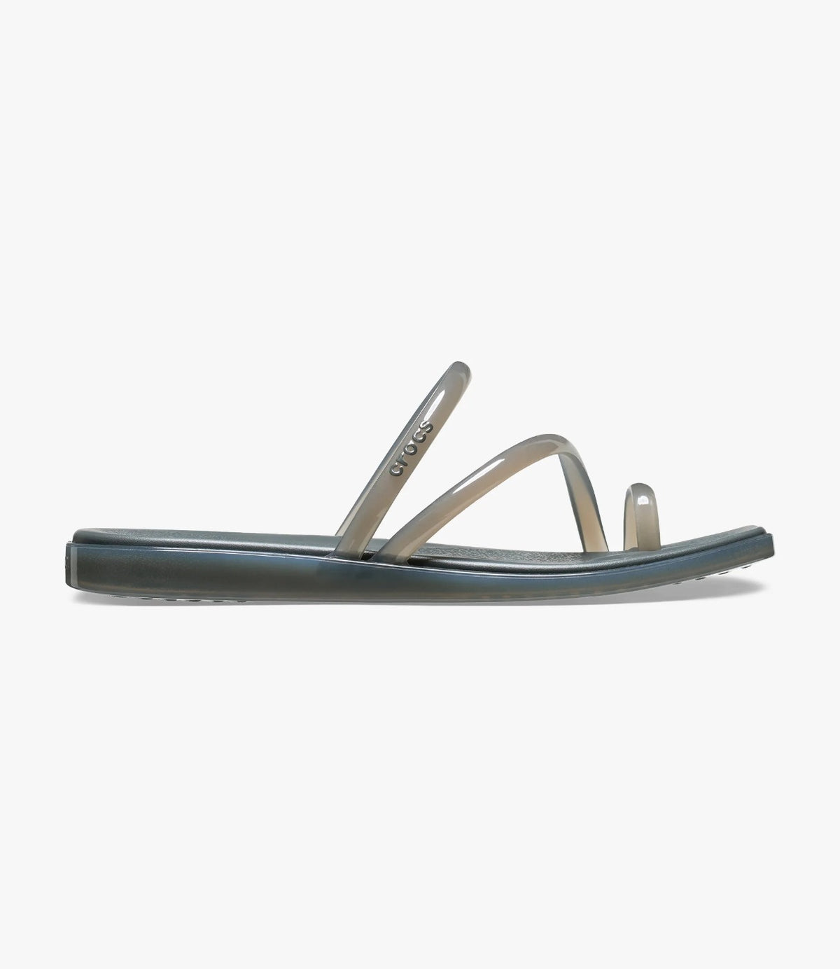 מבט צד של כפכף Miami Jelly Toe Loop בגוון קרבון ג'לי - CHOZEN