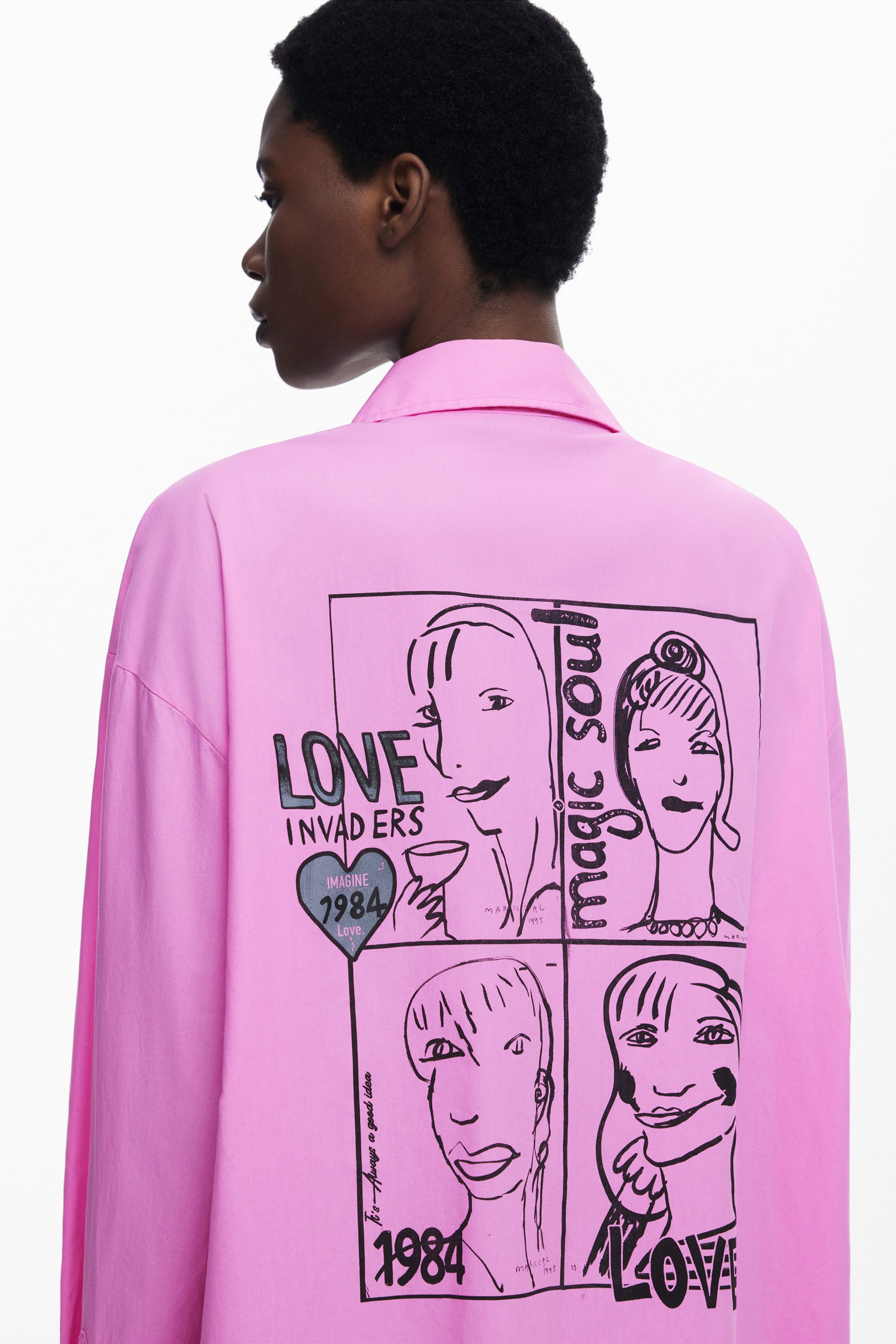 דזיגואל חולצה מכופתרת לנשים