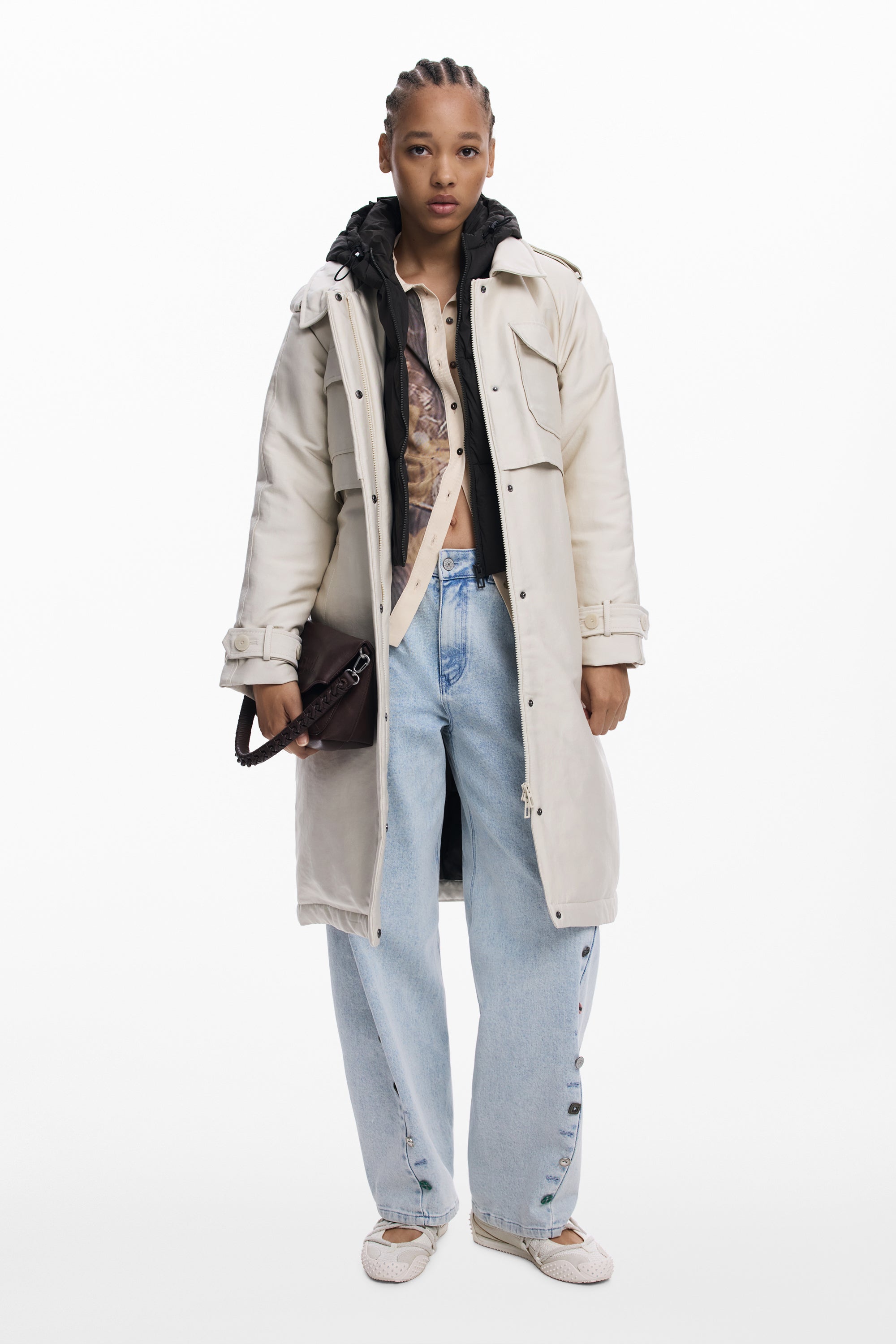 דזיגואל מעיל טרנץ' לנשים