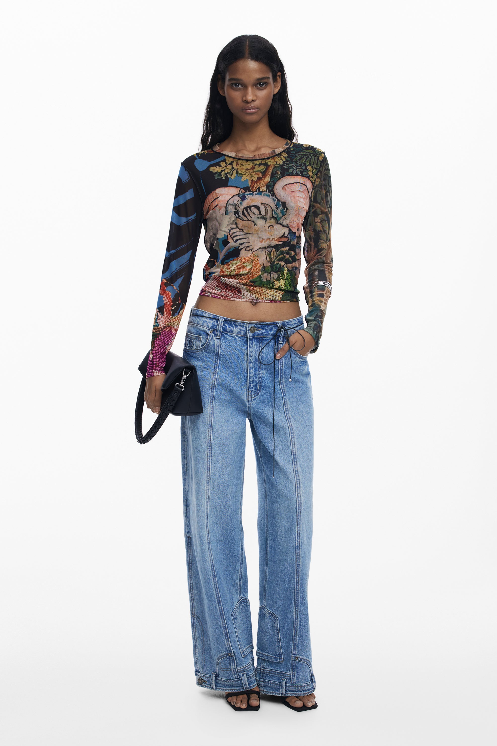 דזיגואל טישירט ארוכה לנשים