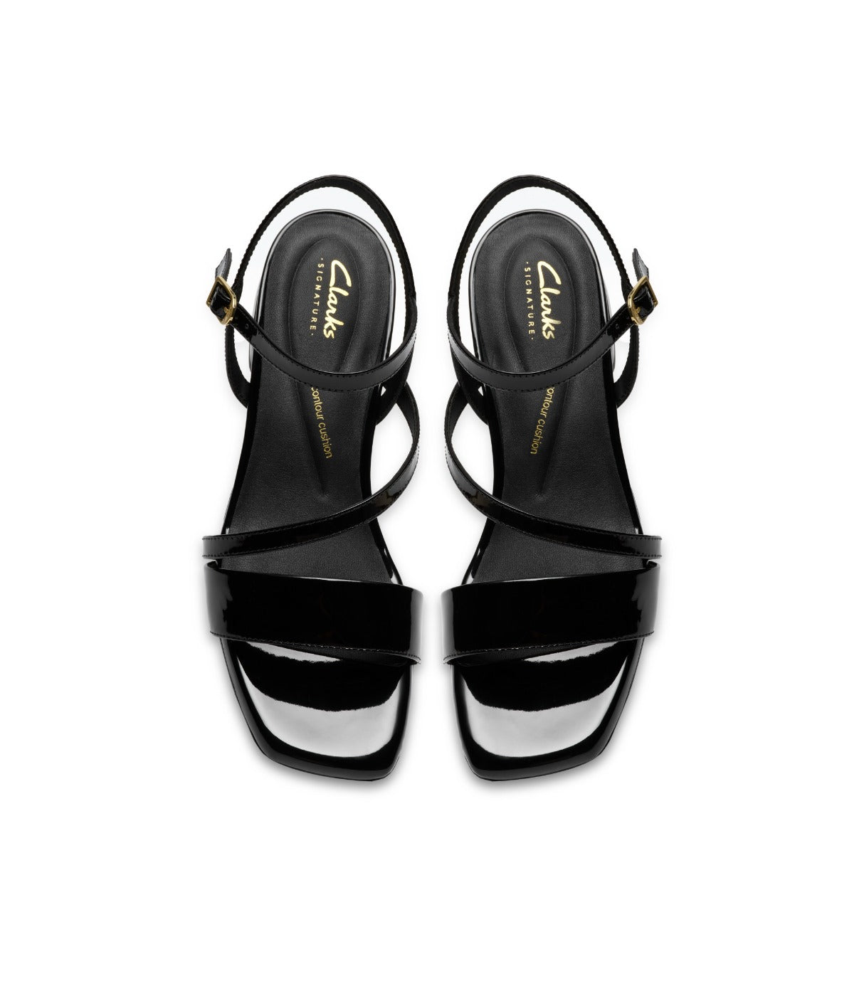 קלארקס נעלי עקב Serina35 Strap לנשים - שחור