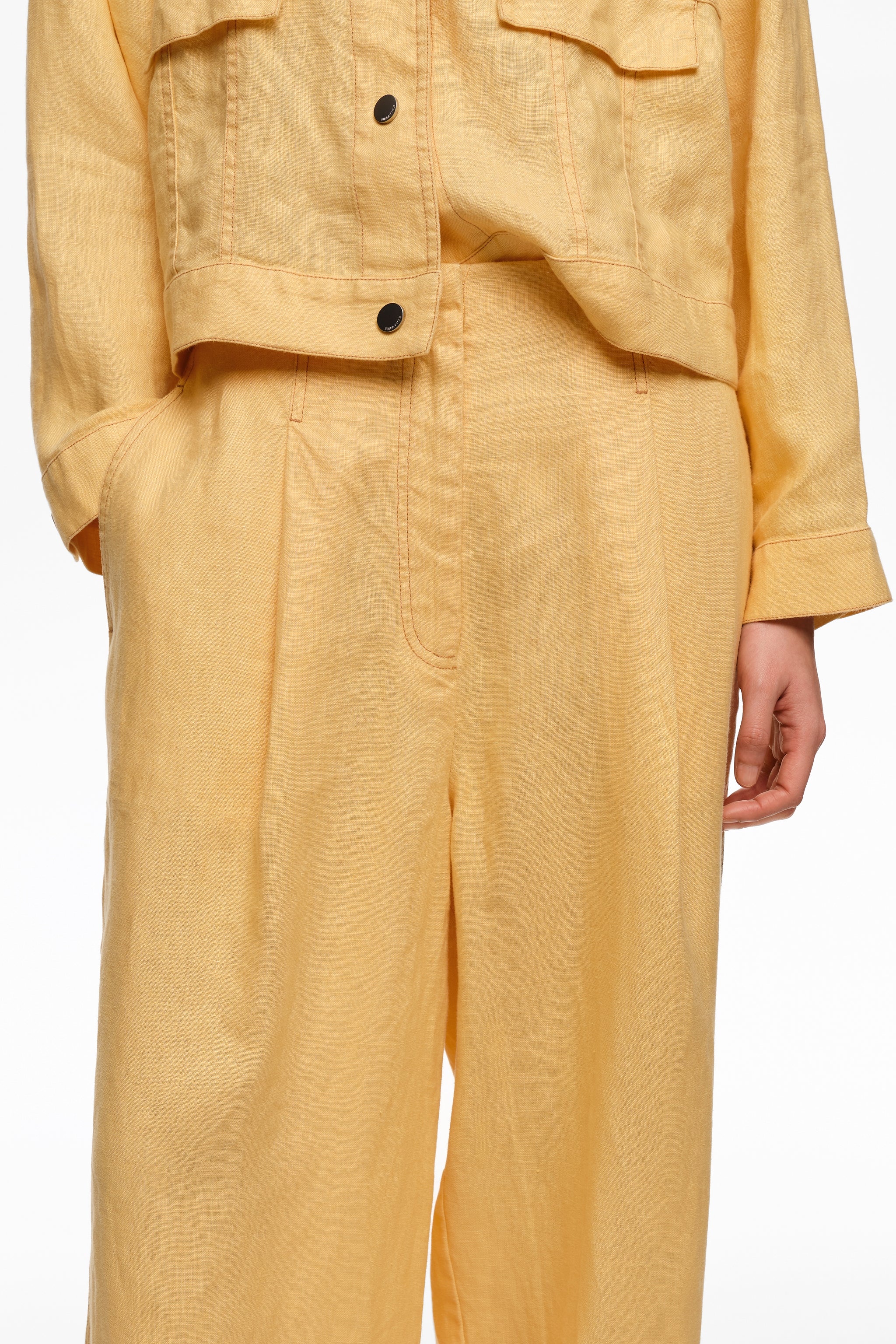 בימבה אי לולה מכנסי פשתן ארוכים לנשים