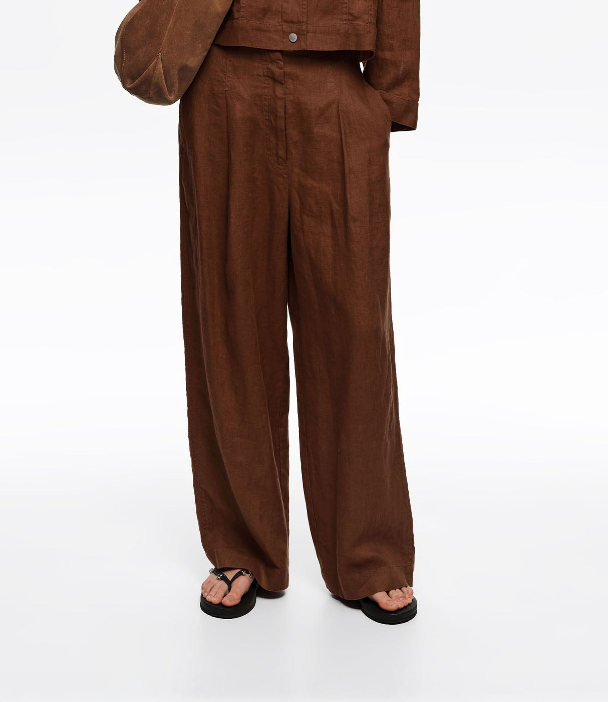 בימבה אי לולה מכנסי פשתן ארוכים לנשים