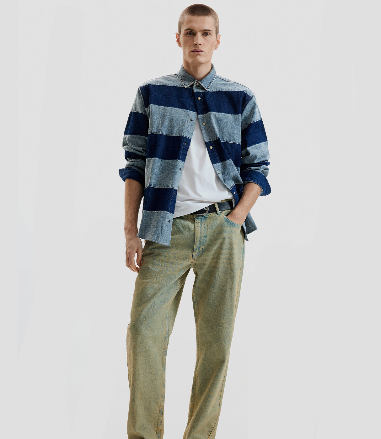 דזיגואל חולצה מכופתרת לגברים