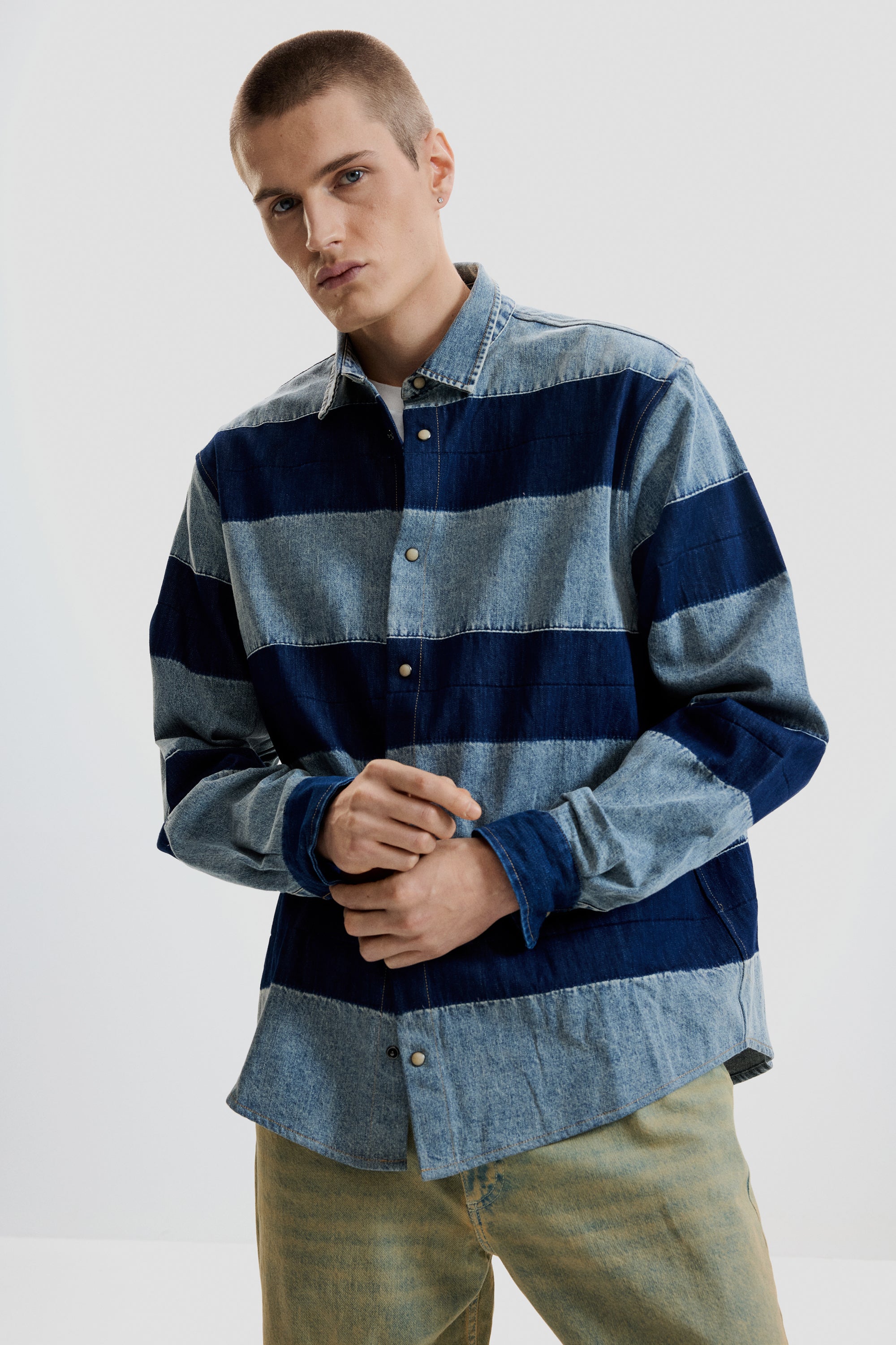 דזיגואל חולצה מכופתרת לגברים