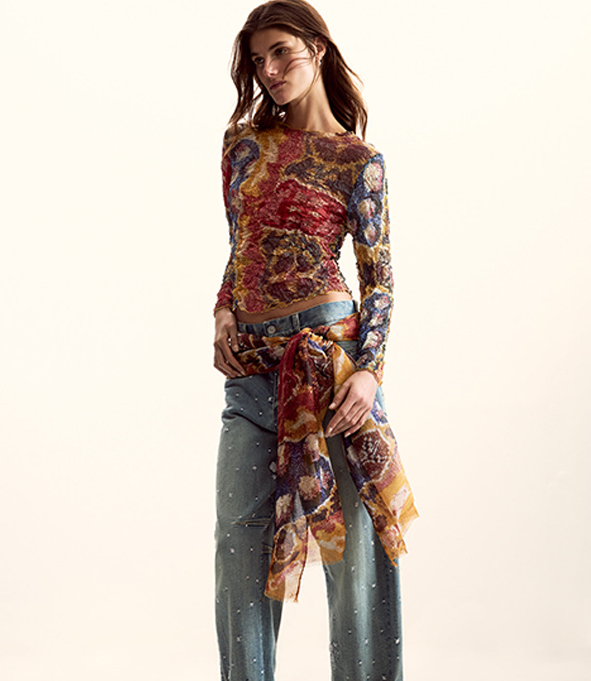 דיזיגואל חולצה ארוכה לנשים