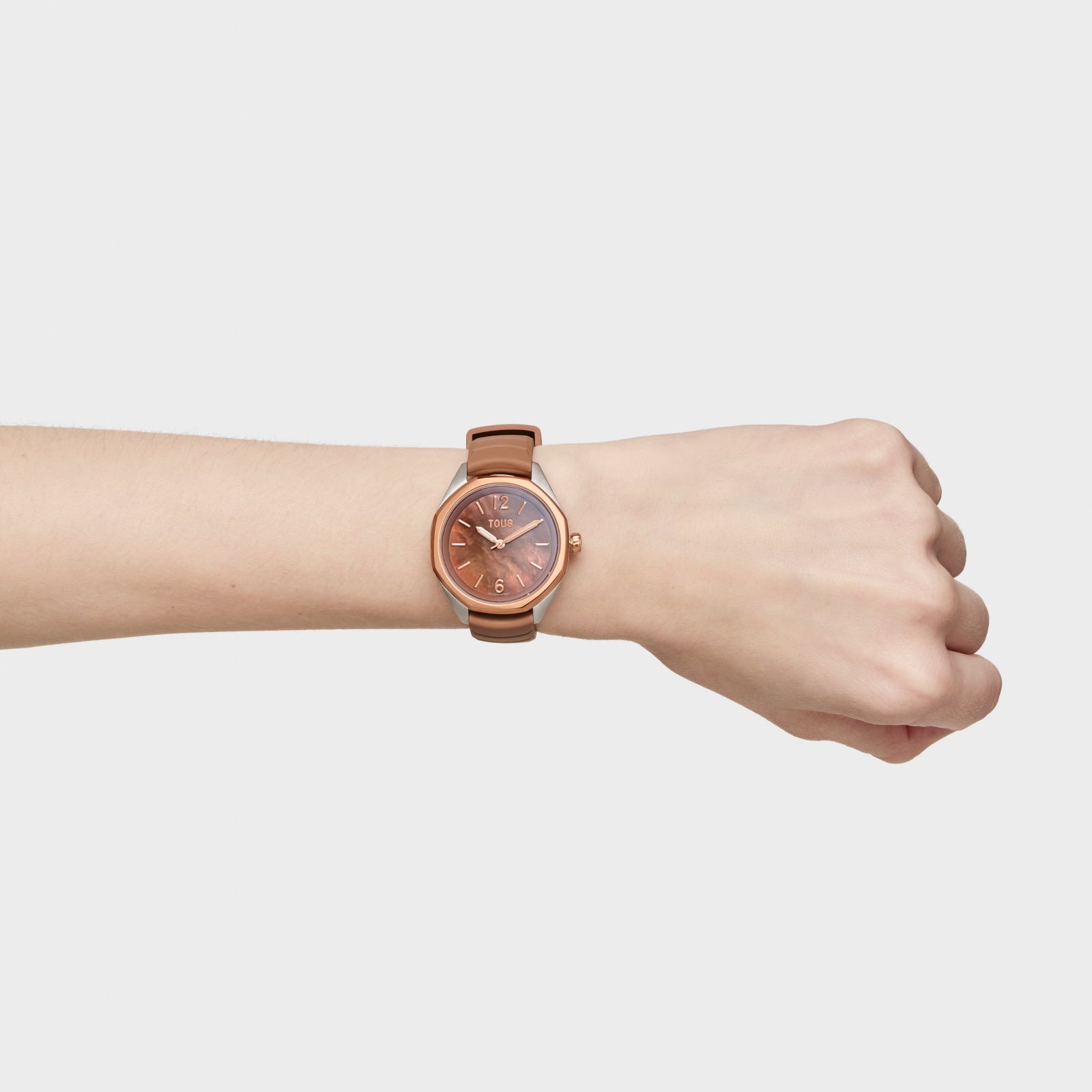 טואוס שעון אנלוגי Now Lady בצבע חום