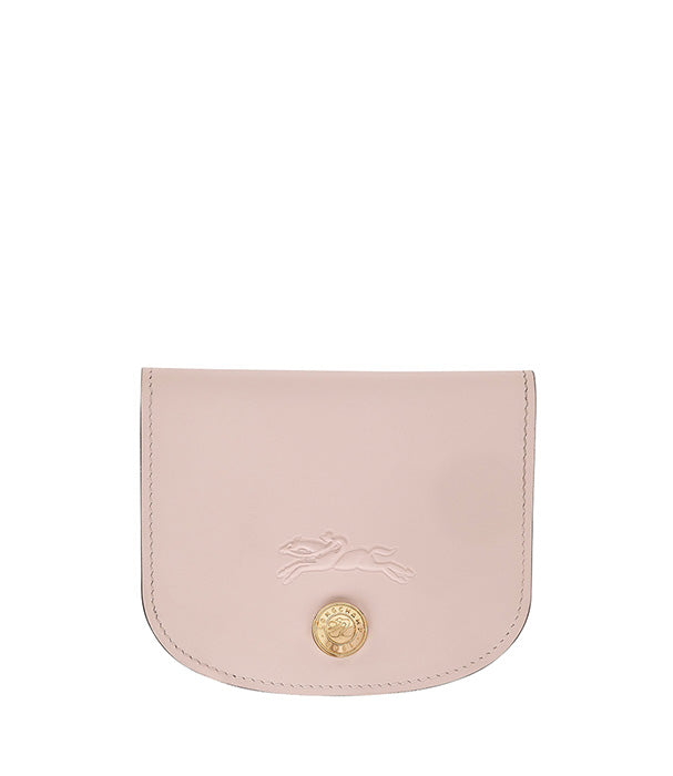 לונגשאמפ ארנק כרטיסים מעור Épure ורוד בהיר