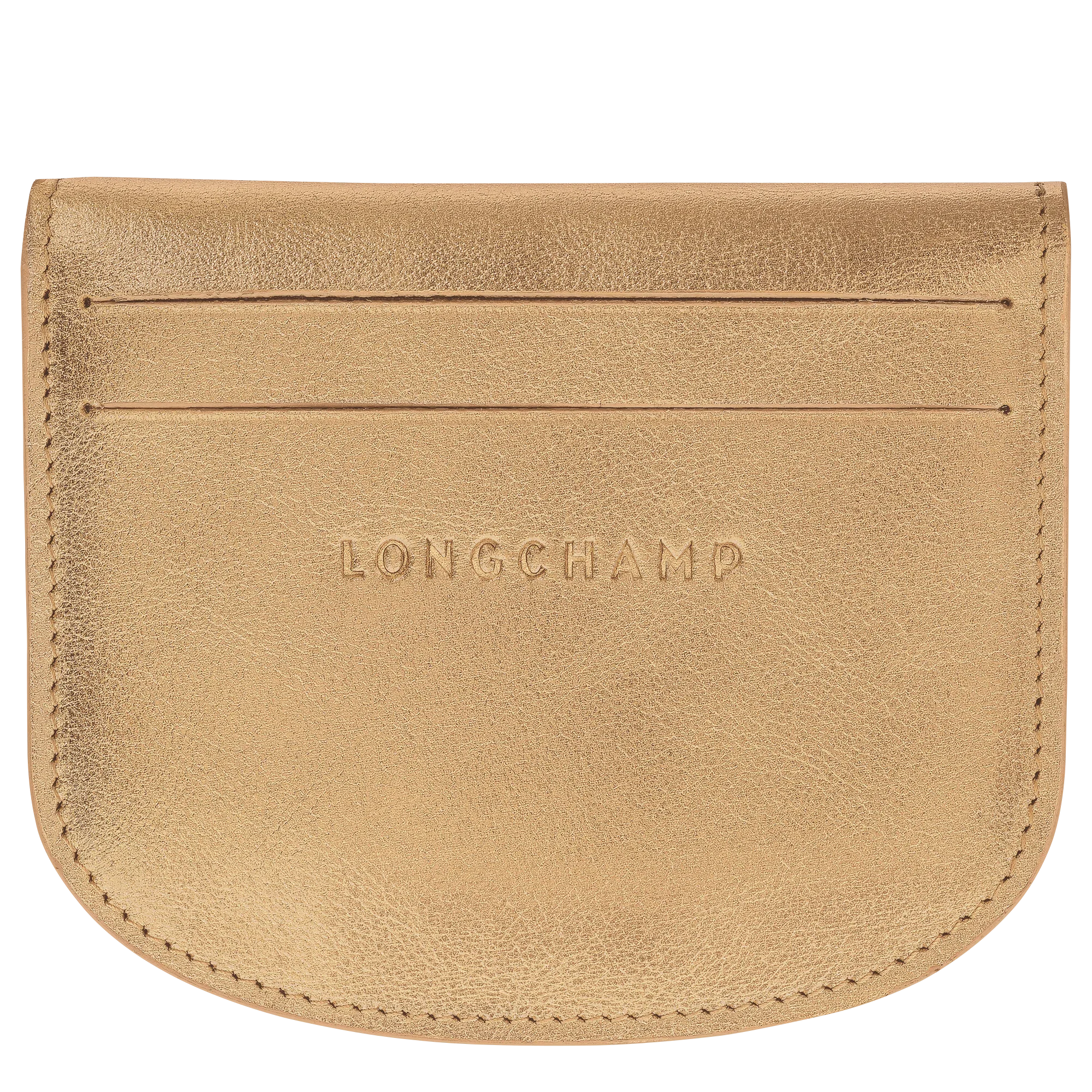 מחזיק כרטיסים עור בזהב של LONGCHAMP, מוצר יוקרה באתר CHOZEN