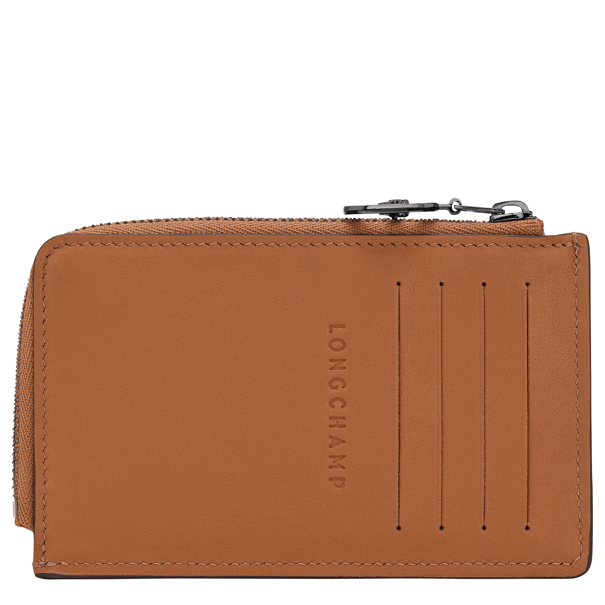 לונגשאמפ ארנק כרטיסים מעור Le Pliage Xtra חום