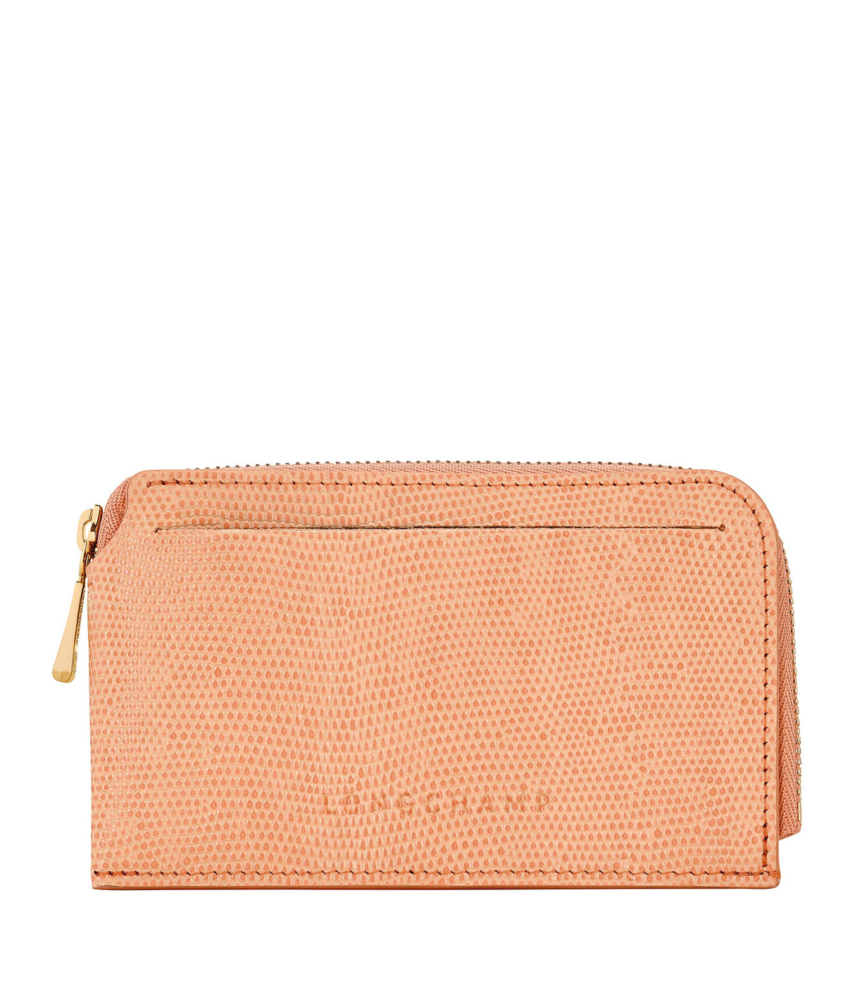 לונגשאמפ ארנק כרטיסים מעור כתום