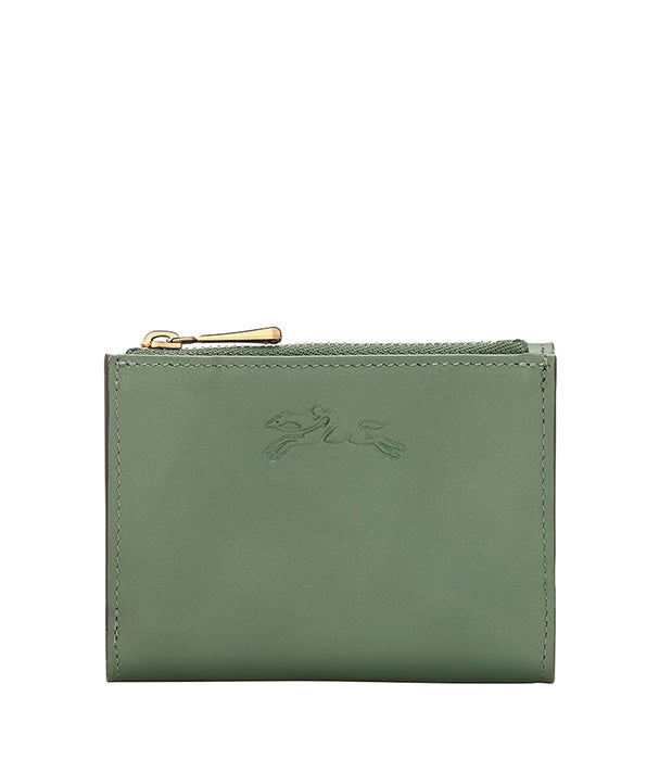 לונגשאמפ ארנק קטן מעור Épure ירוק