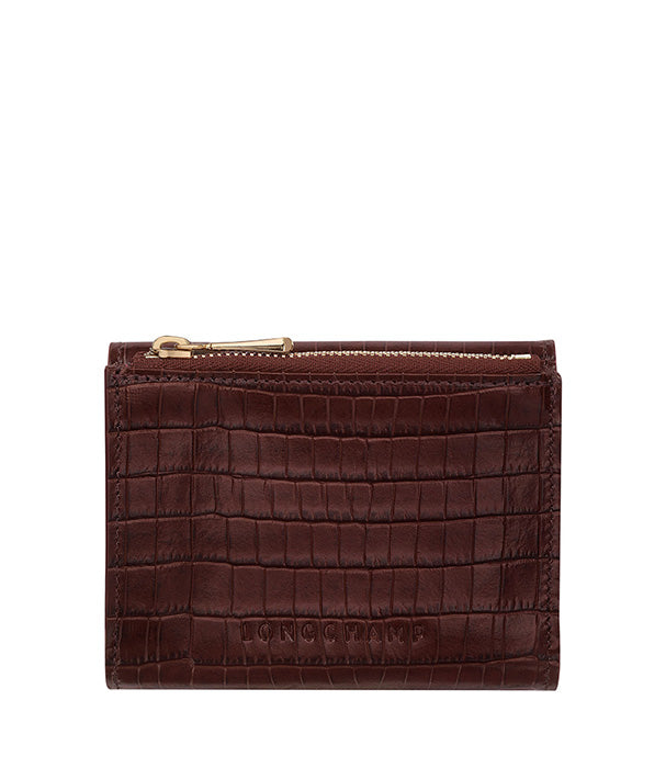 לונגשאמפ ארנק מעור בורדו