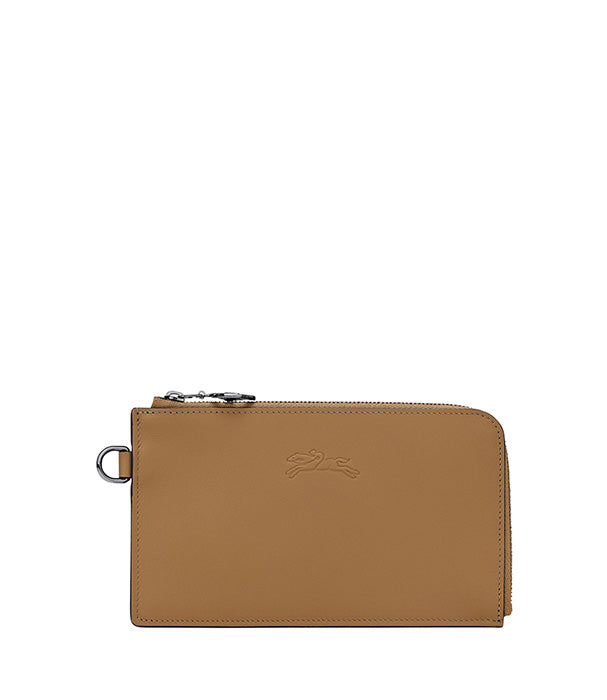 לונגשאמפ פאוץ' מעור Le Pliage Xtra חום