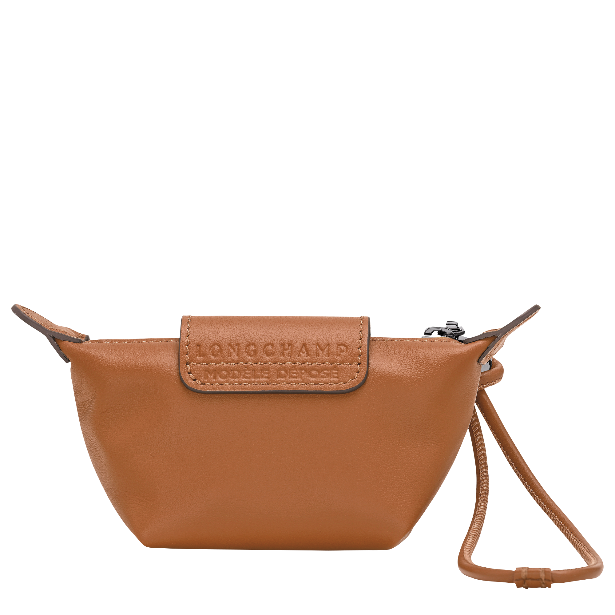 לוגנשאמפ תיק מטבעות מעור Le Pliage Xtra חום