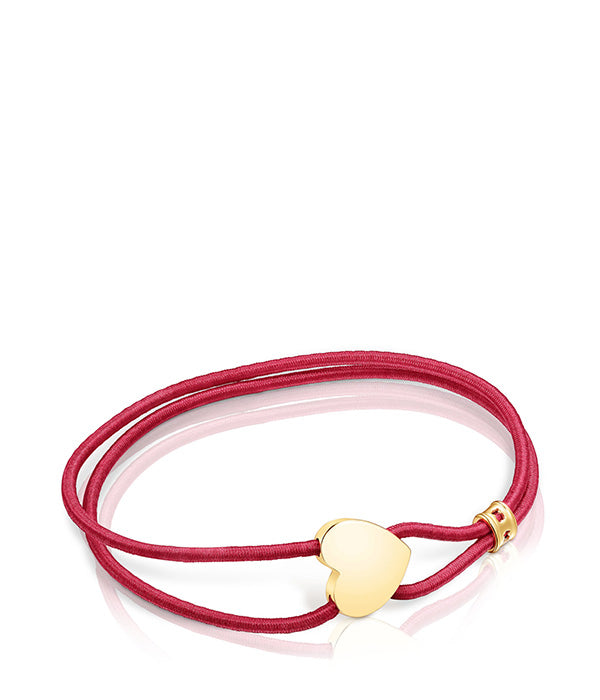 טואוס צמיד לב מוורמיל Sweet Dolls אלסטי אדום