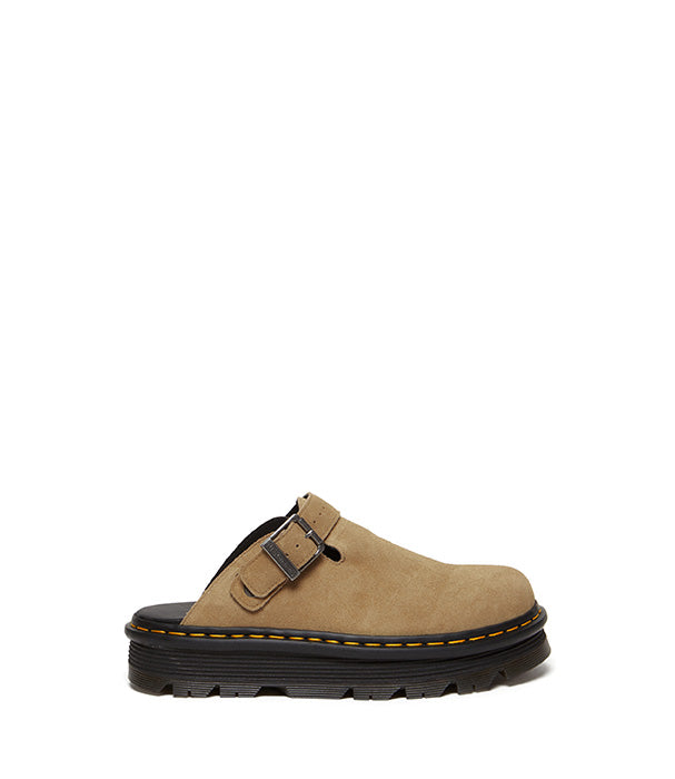 ד"ר מרטנס כפכפים סגורים עם פלטפורמה ZEBZAG MULE מזמש לנשים