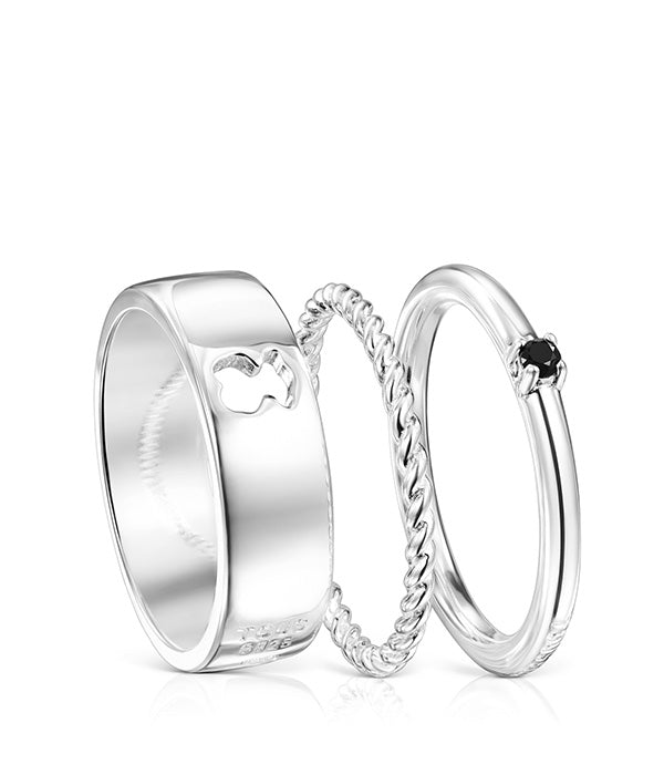 טואוס סט טבעות Ring mix מכסף