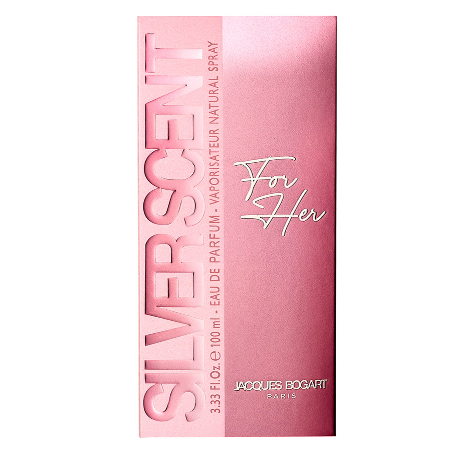 קופסת בושם ורודה לאישה Silver Scent For Her 100 מ"ל מבית Jacques Bogart