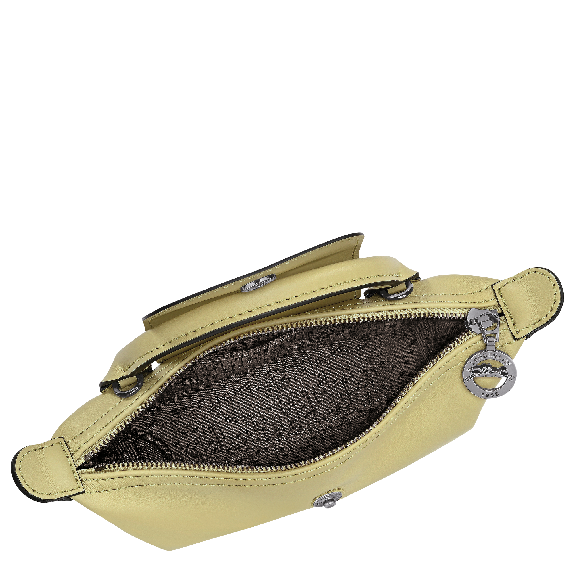 לונגשאמפ פאוץ' מעור Le Pliage Xtra פיסטוק