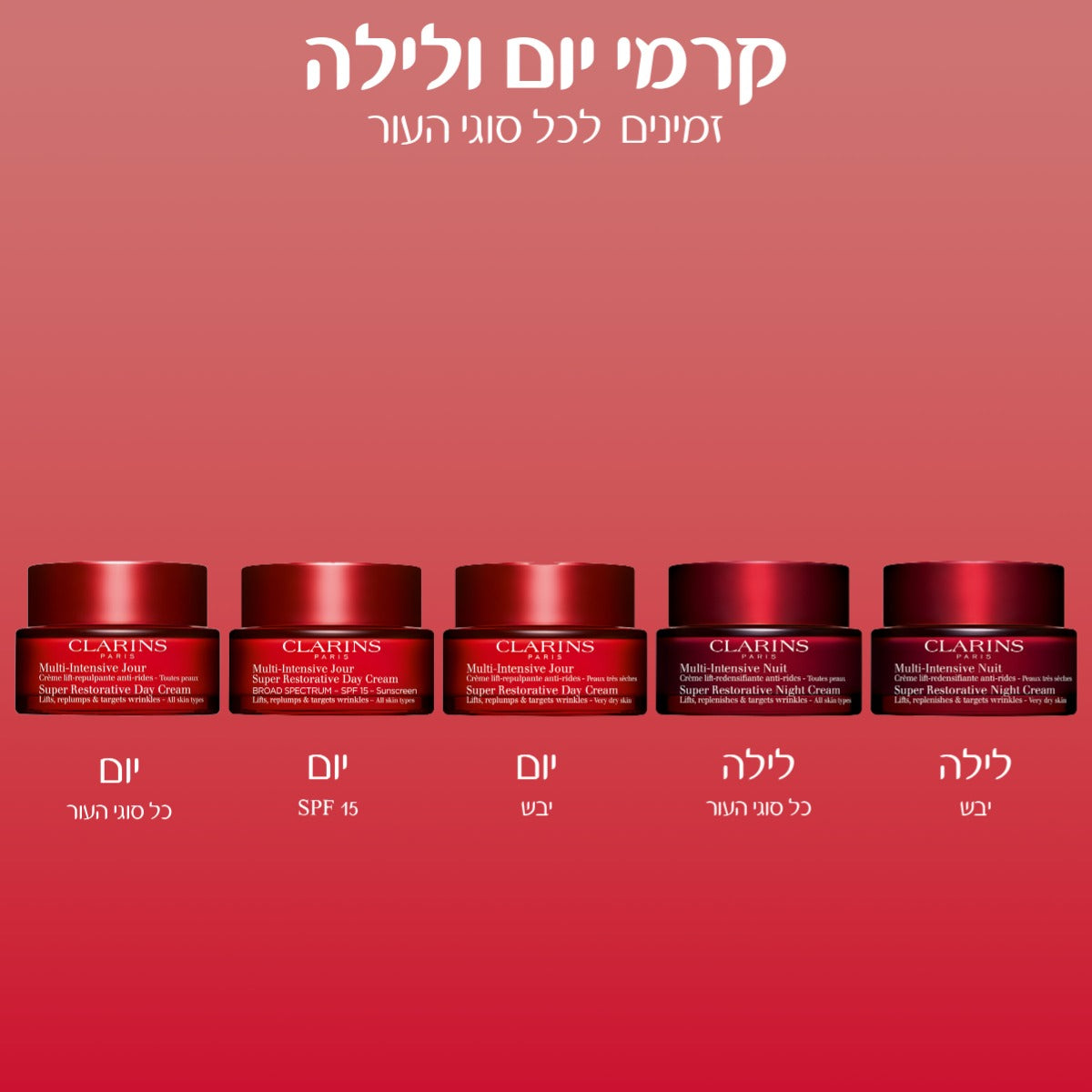 קלרינס SUPER RESTORATIVE SPF15 קרם יום 50 מ"ל