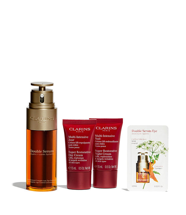 קלרינס מארז דאבל סרום וסופר-רסטורייטיב - CHOZEN