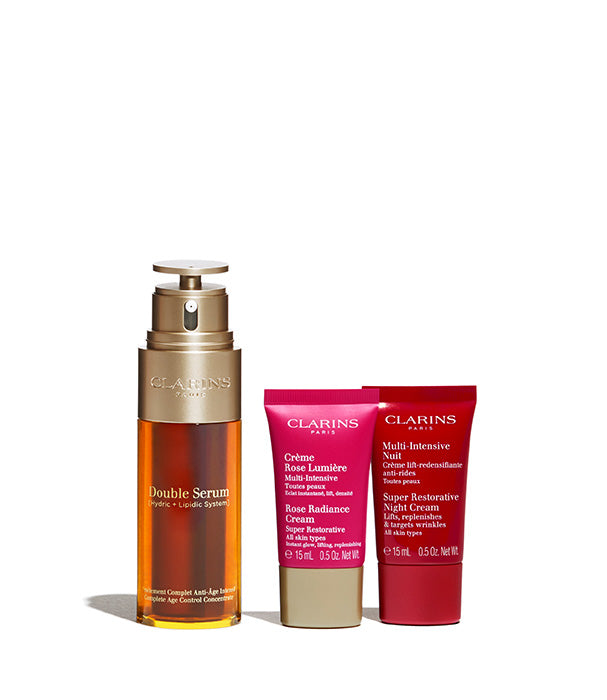 קלרינס מארז דאבל סרום וסופר רסטורייטיב - CHOZEN