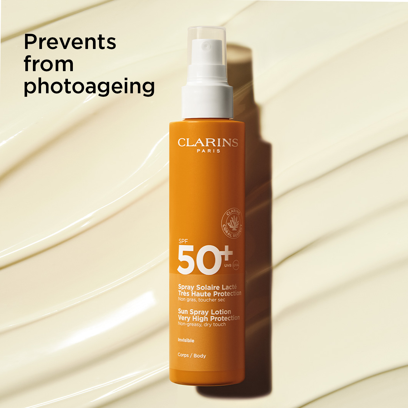 קלרינס תחליב הגנה גבוהה מהשמש לגוף 150 מ"ל SPF50