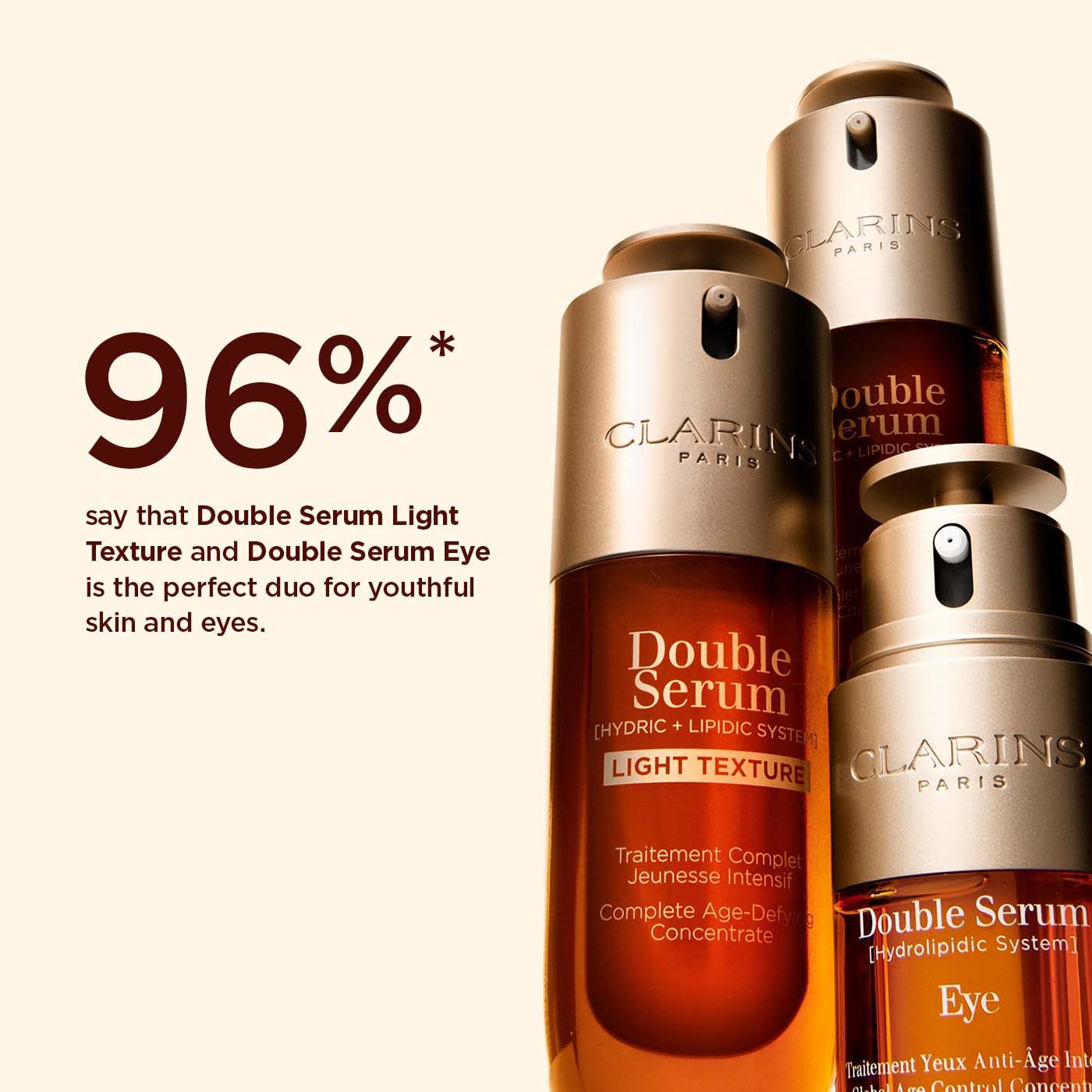 קלרינס דאבל סרום לייט 50 מ"ל DOUBLE SERUM LIGHT