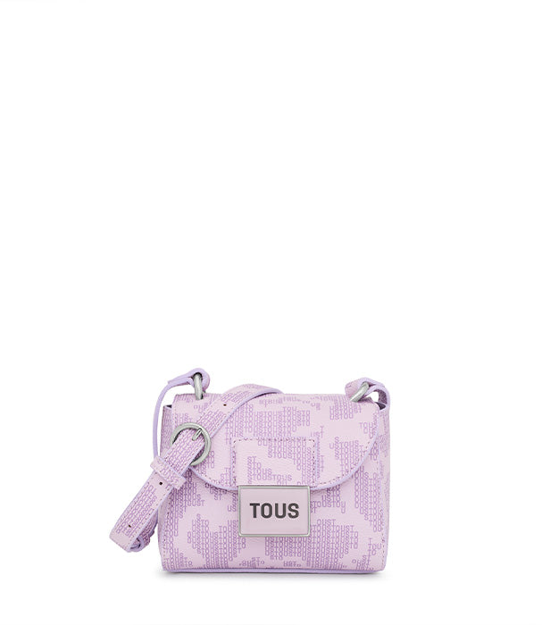 טואוס תיק מיני עשוי קנבס בצבע סגול