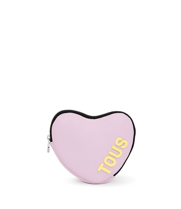 טואוס תיק איפור לב Carol סגול בהיר