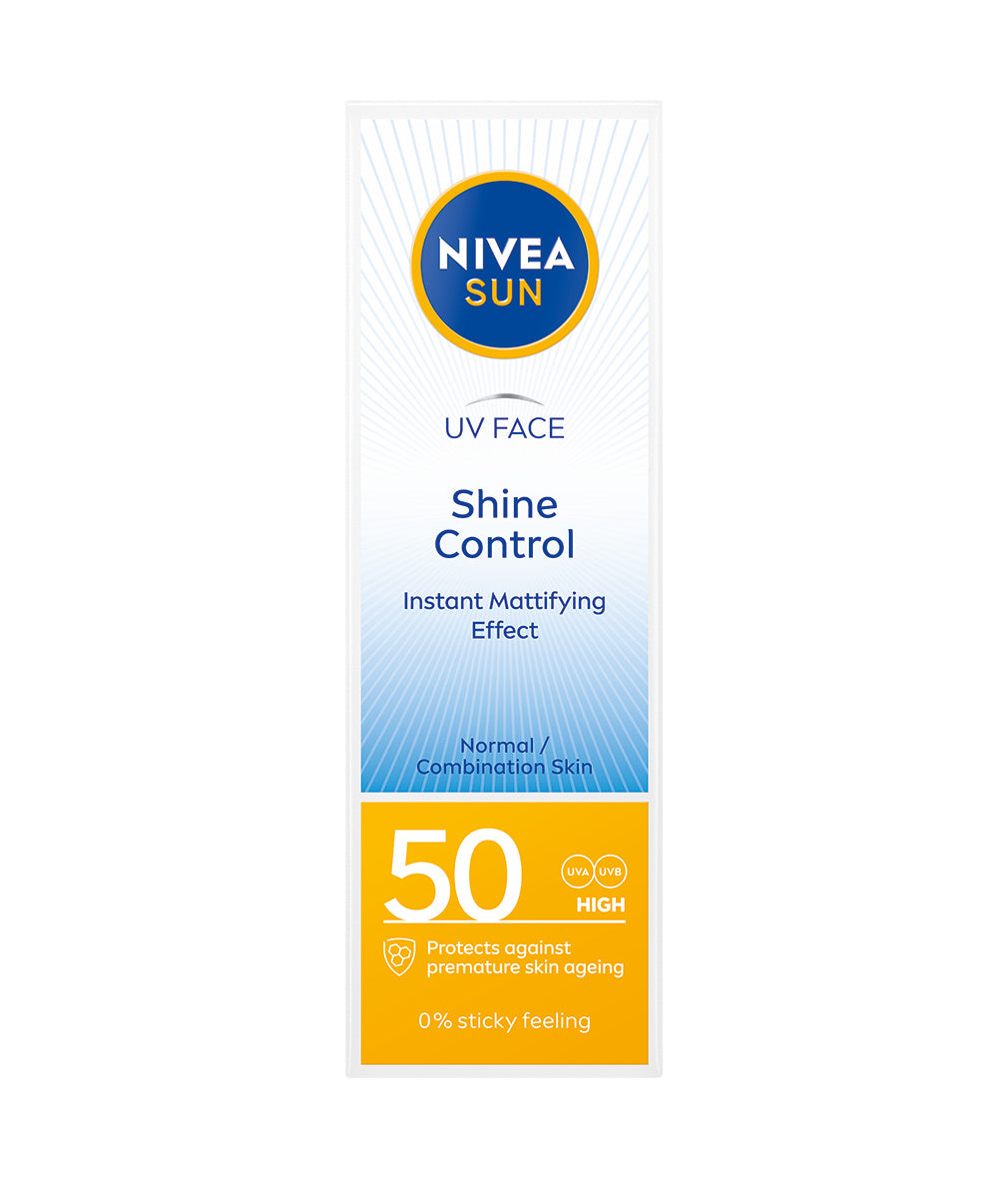 ניוואה סאן קרם הגנה עם אפקט מאט SPF 50 לעור הפנים 50מ"ל