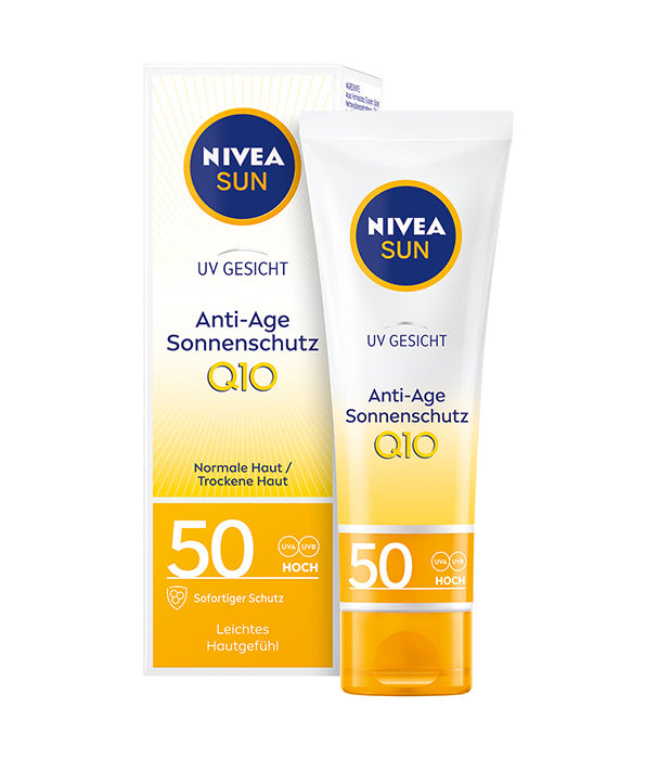 ניוואה סאן Q10 קרם הגנה אנטי אייג לפנים SPF50