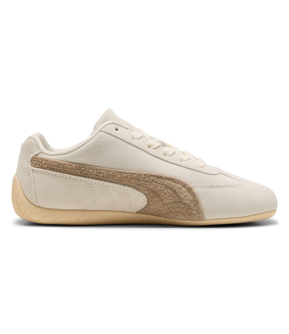 PUMA סניקרס בצבע warm white עם ice coffee, מבט מהצד הפנימי - CHOZEN