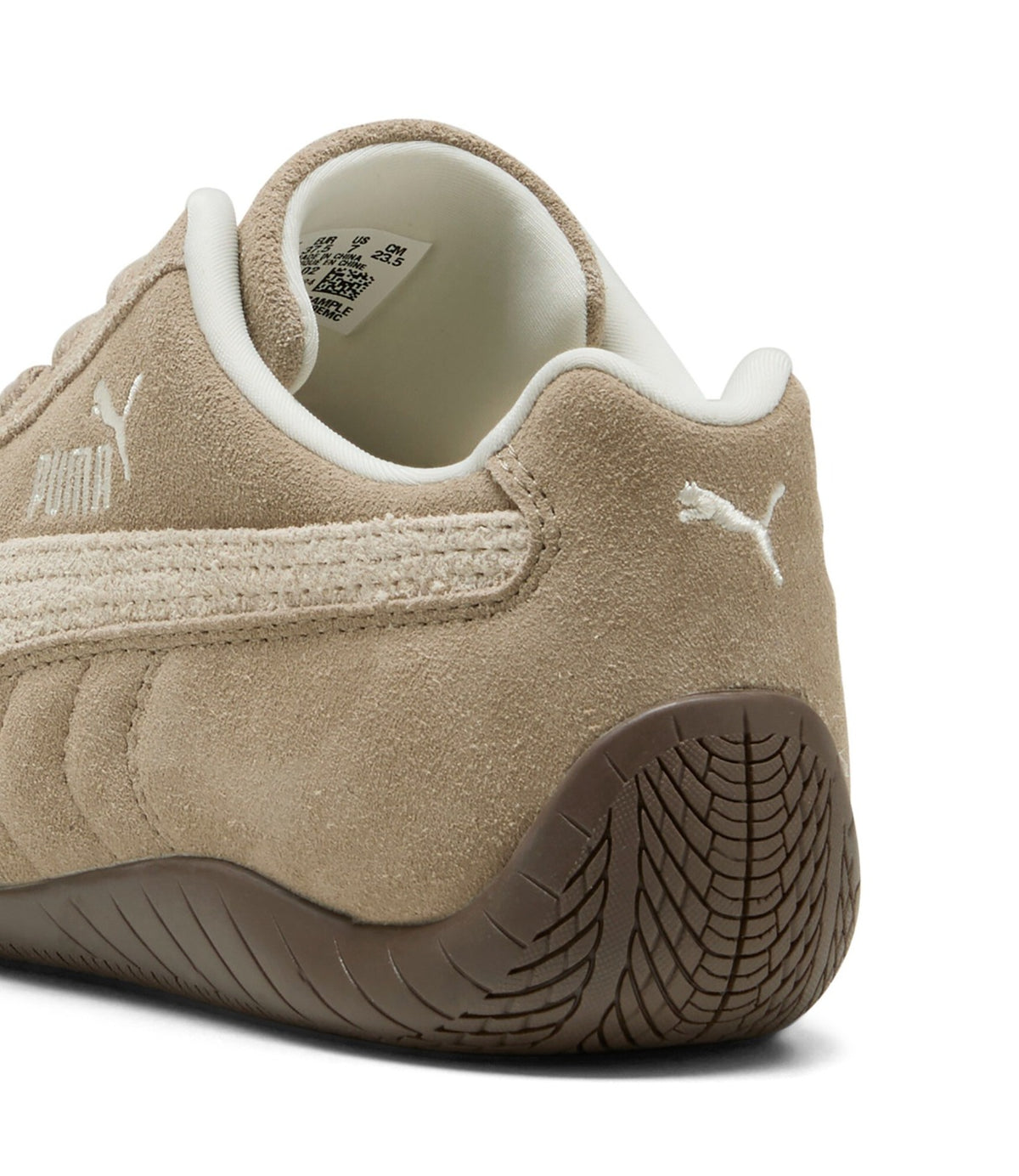 PUMA סניקרס בצבע ice coffee עם alpine snow, מבט מאחור - CHOZEN