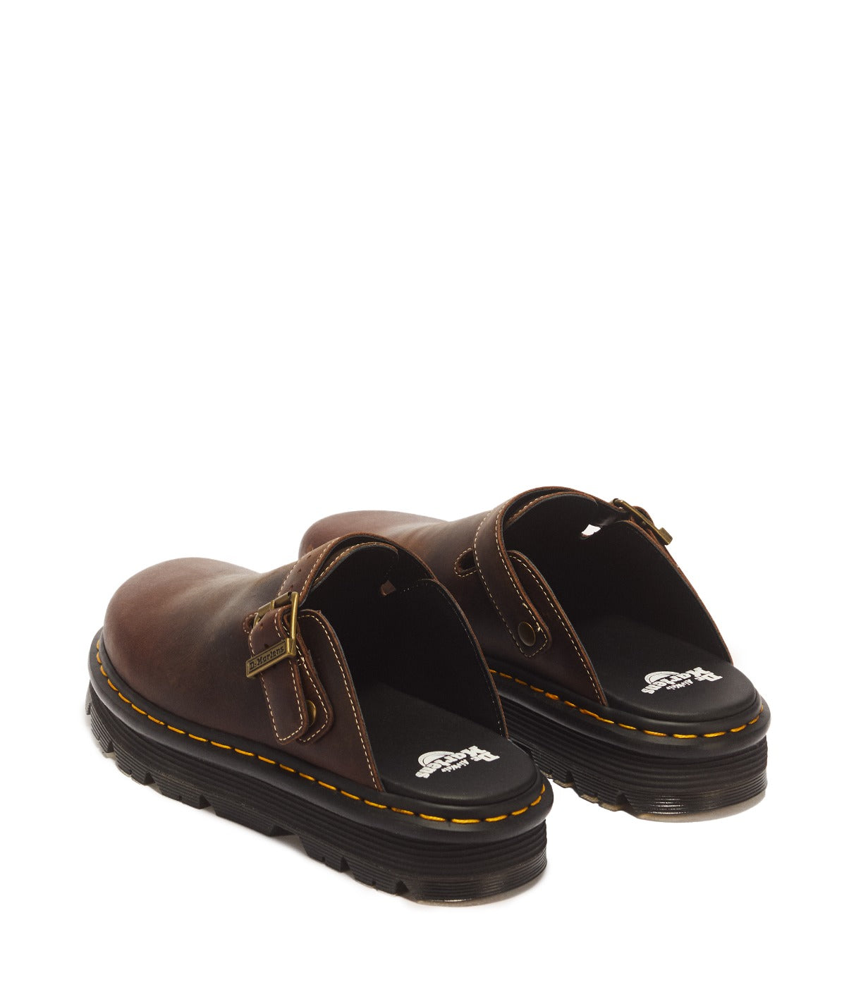 ד"ר מרטנס כפכפי סליידס מעור ZEBZAG MULE יוניסקס