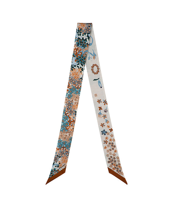 לונגשאמפ סרט משי Collier de fleurs צבעוני