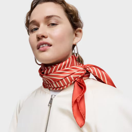 טואוס צעיף Maze בצבע כתום