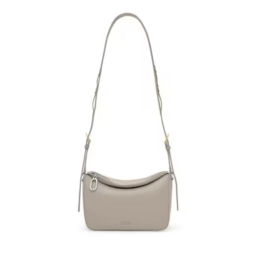 טואוס תיק צד City בצבע חום-אפרפר